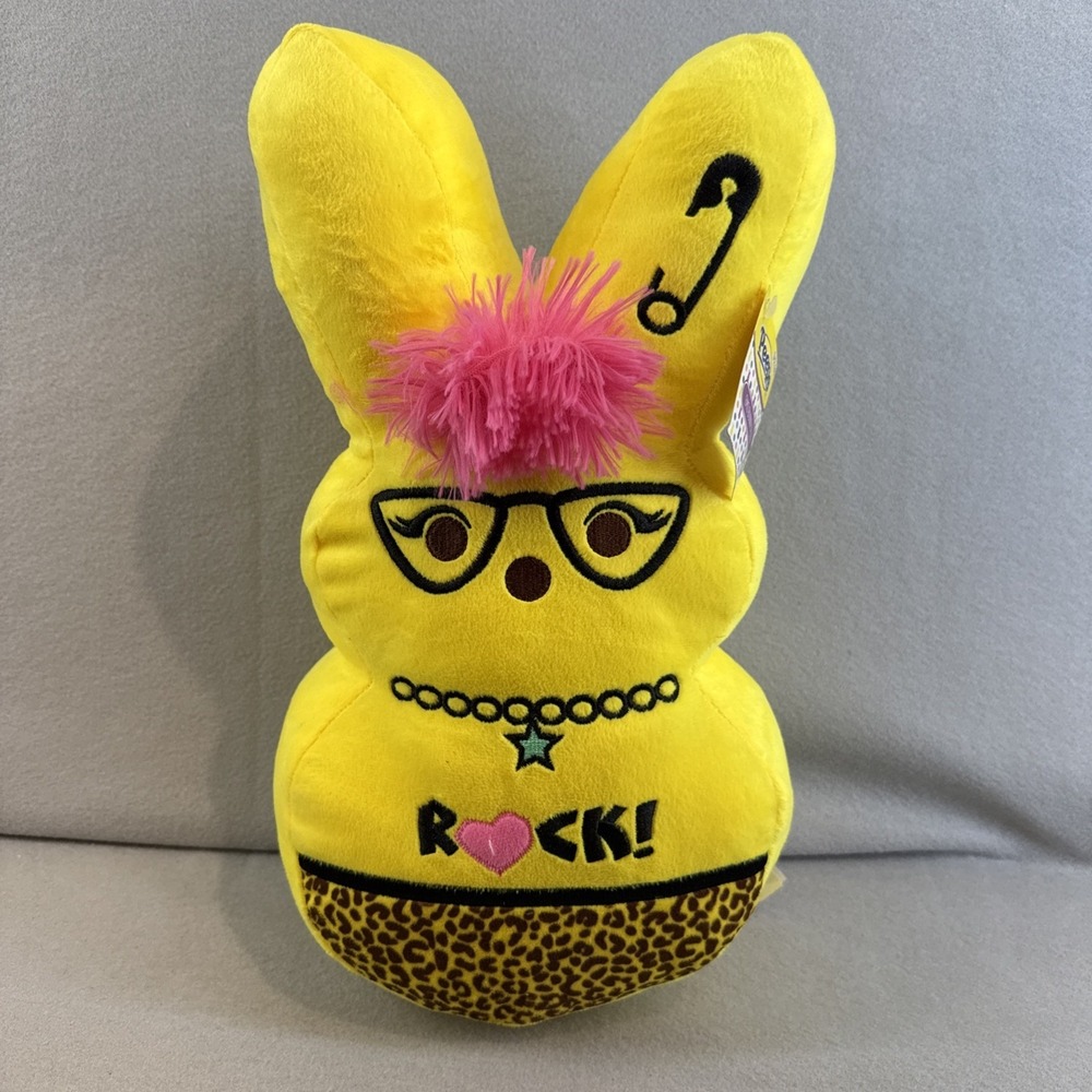NEW 2026 Yellowβ Emo Easter Peeps 16 inch Plush Punk Rock Music Bunny Rabbit